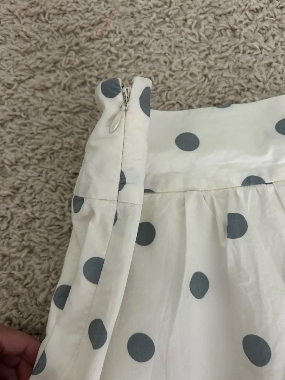 J.Crew polka dot a-line skirt